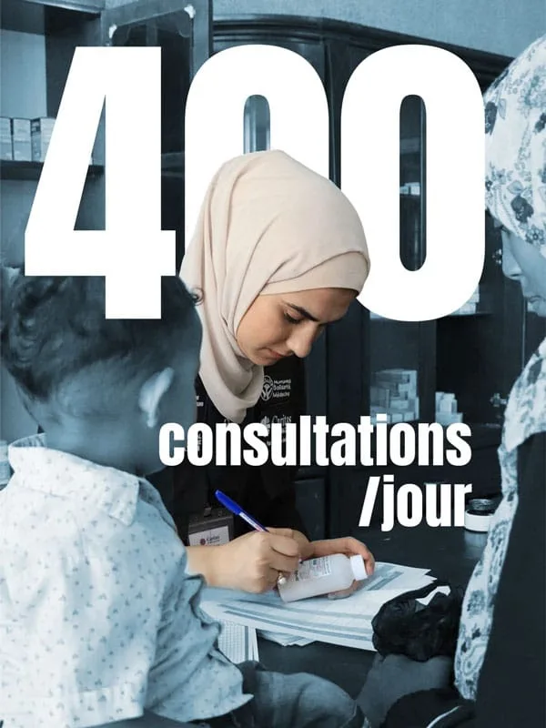 Femme médecin, 400 consultations par jour.