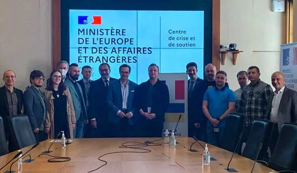 Réunion au Ministère des Affaires Étrangères français.